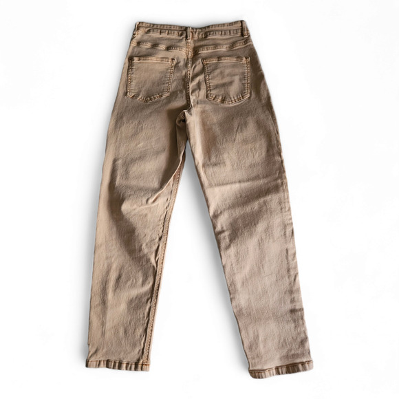 Asos Women's Vintage Wash Peach Straight Leg Tapered Ankle Jeans Size 26 EUC - Picture 2 of 6